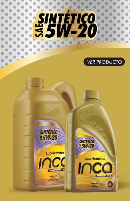 Aceite Sintetico Inca SAE 5w-20